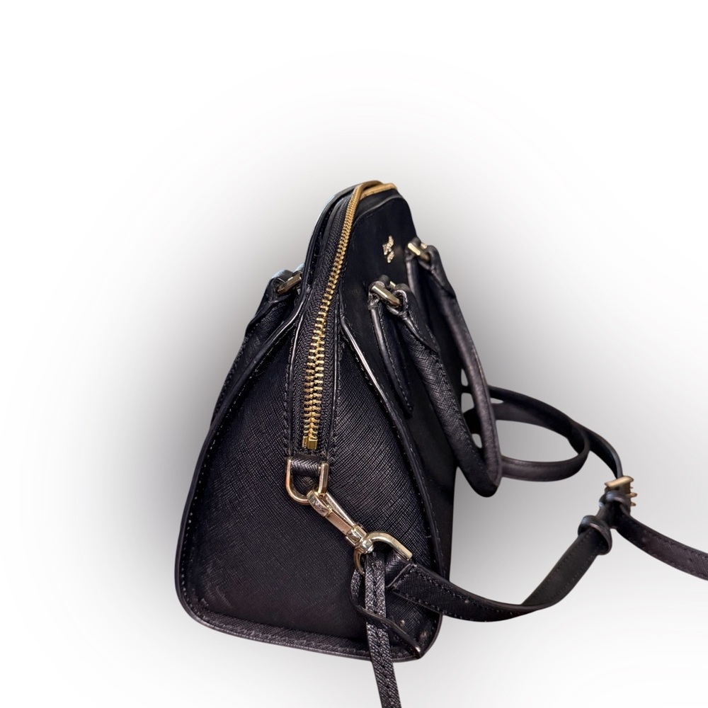 Kate Spade Reiley Medium Dome Satchel – Black Saffiano Leather - Picture 6 of 8
